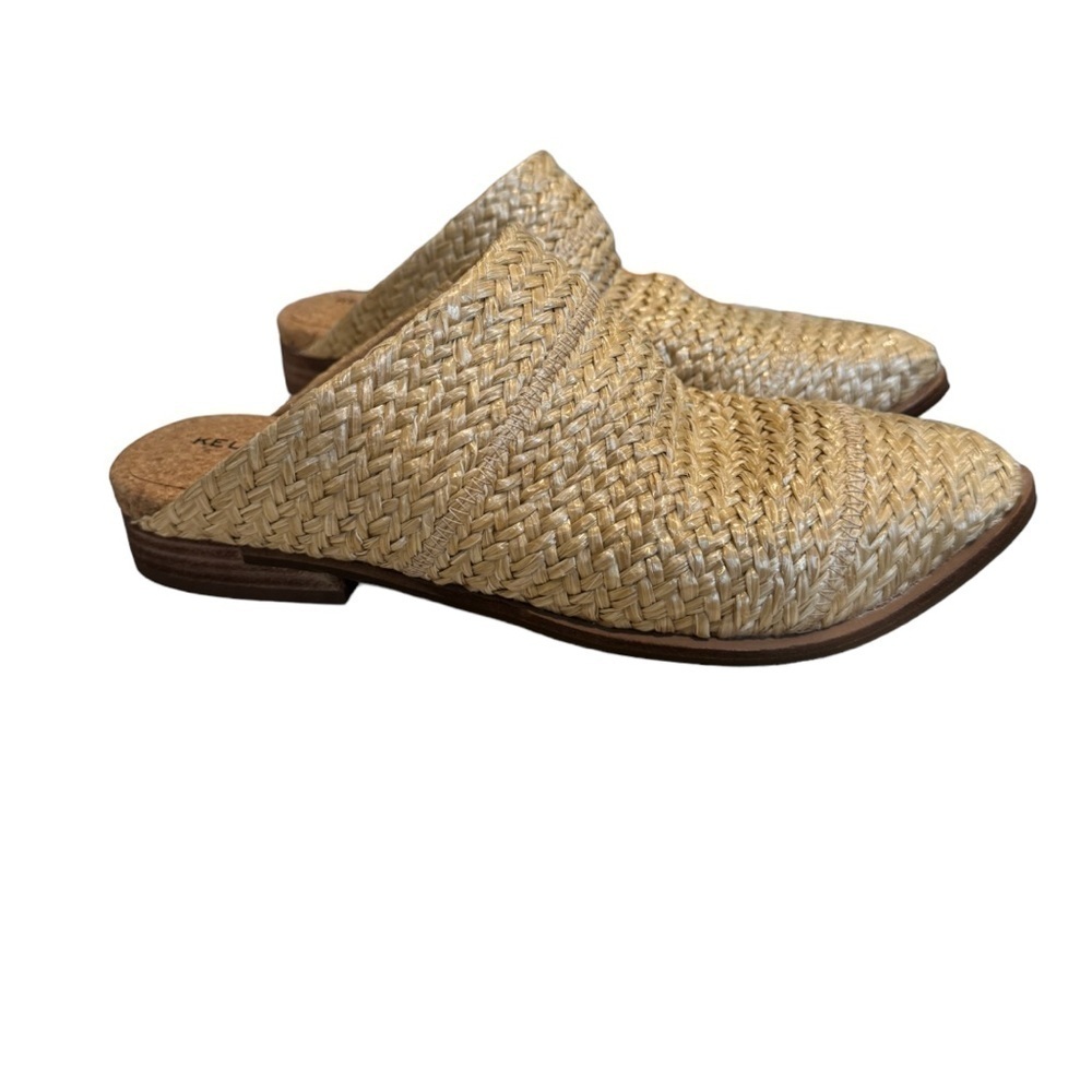 Kelsi Dagger Natural Woven Raffia Mule Clogs